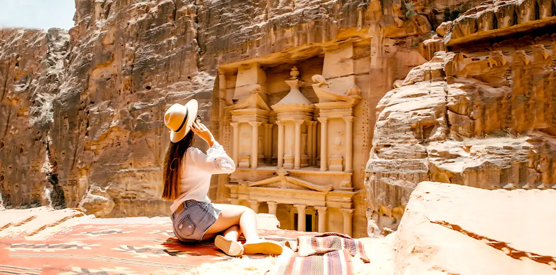 Petra and Wadi Rum Tour from Amman for 02 days -01 night with an overnight in Wadi Rum
